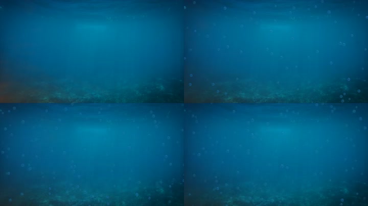 4K海底气泡上升led视频