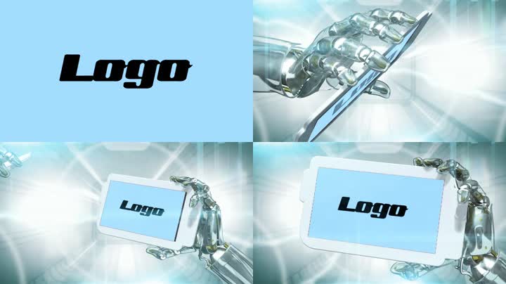 大气科技机械手臂LOGO标志演绎