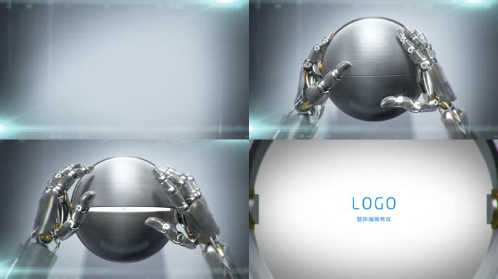 科技机械手臂LOGO标志演绎