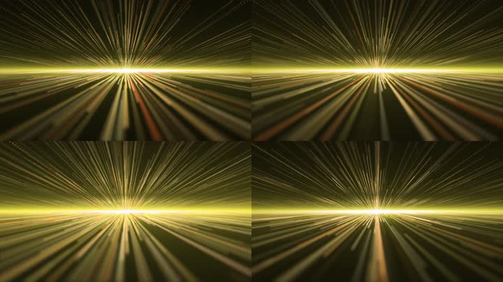 金色粒子光线上升（循环）