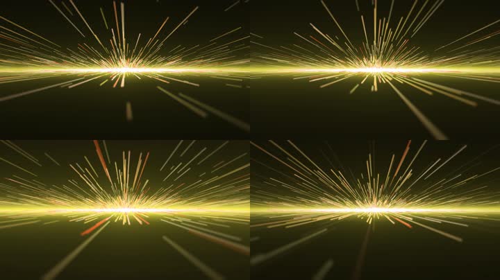 金色粒子光线（循环）