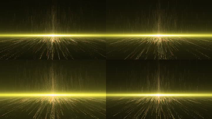 金色粒子光线上升（循环）