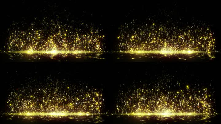 大气金色粒子升起led视频（循环）