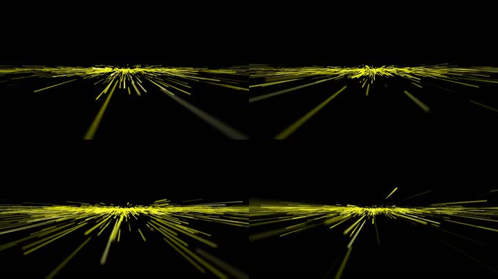 金色粒子光线放射舞台背景（循环）