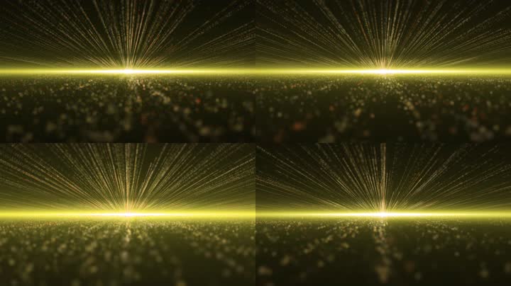 金色粒子光线放射（循环）