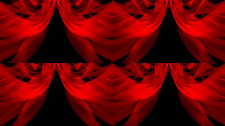 红绸幕布特效（循环通道）