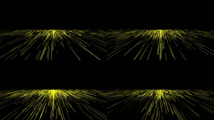 金色粒子光线放射led视频（循环）