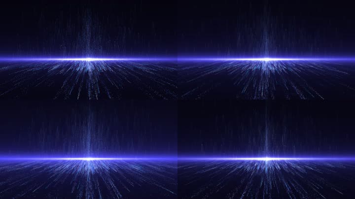 蓝色粒子光线（循环）