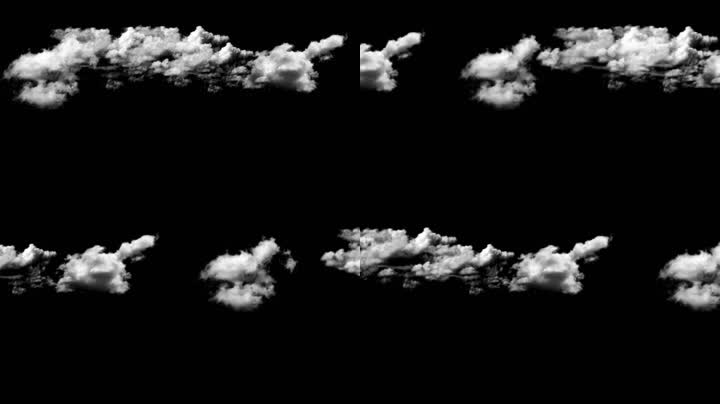 云层云朵右移动（通道循环）
