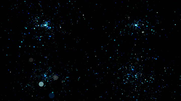 蓝色唯美粒子星空舞台背景（循环）