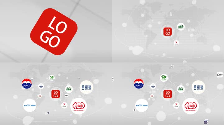 品牌LOGO连线企业战略合作 