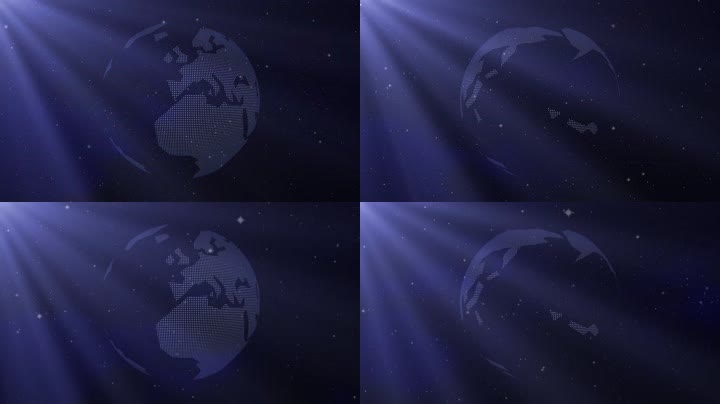  互联网科技地球背景视频（循环）