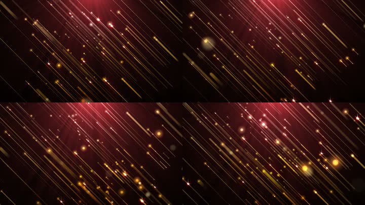 金色粒子光线流星雨（循环）