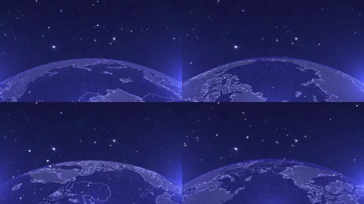 全息科技地球背景视频