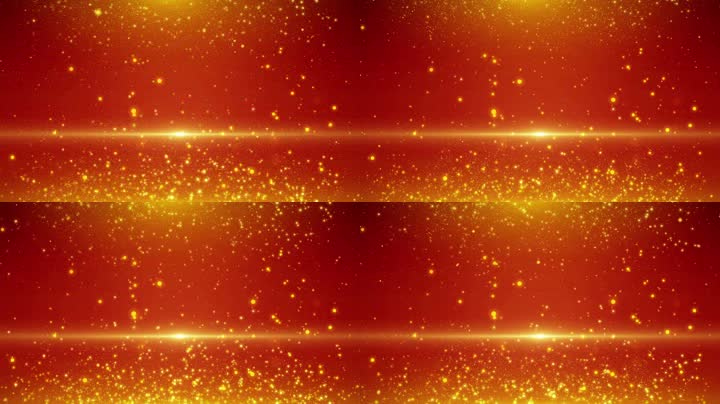金色粒子光效循环