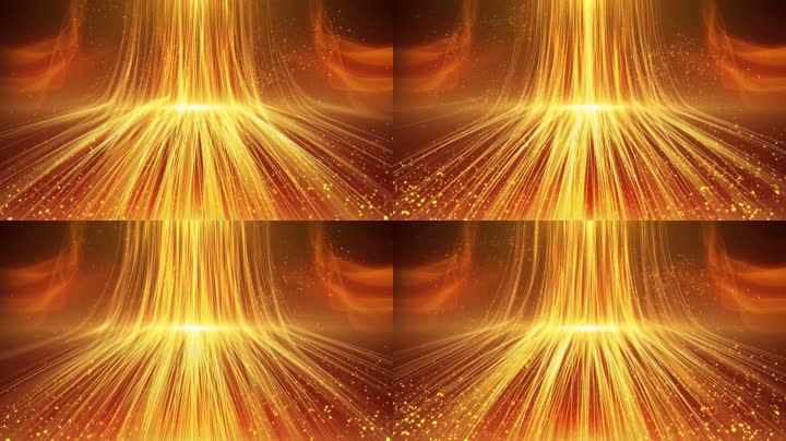 金色光线粒子循环