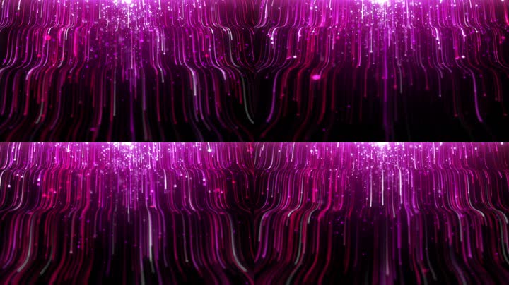 紫色粒子线条艺术流动