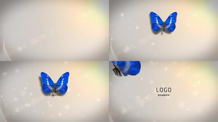 唯美蝴蝶飞舞LOGO标志