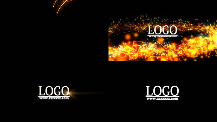 炫酷粒子光线LOGO标志