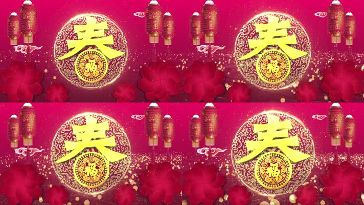 喜庆中国春节红色背景