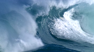 大海波浪浪花洶湧的海水視頻素材