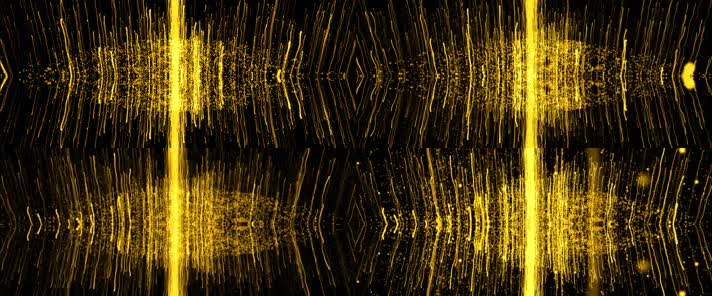 条形金色粒子飘浮LED背景