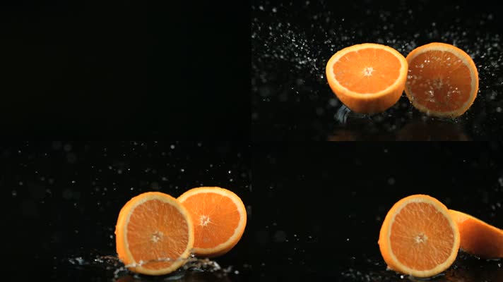 场景实拍新鲜的橙子