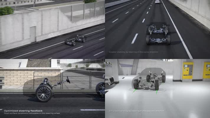 智能汽车动力转向三维动画演示