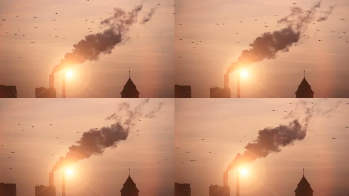 大气污染排放空镜头