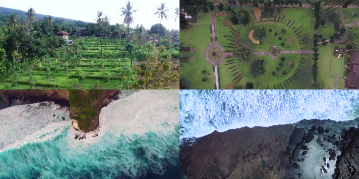 航拍巴厘岛旅游风光宣传片