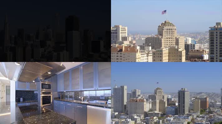 4K美国旧金山城市地标公寓酒店