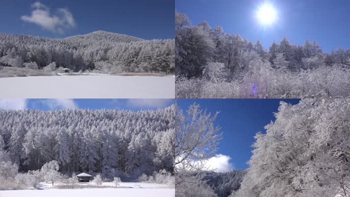 3K美丽冬季雪景圣高原