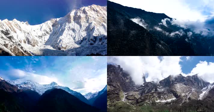 4K尼泊尔安纳布尔纳峰延时美景