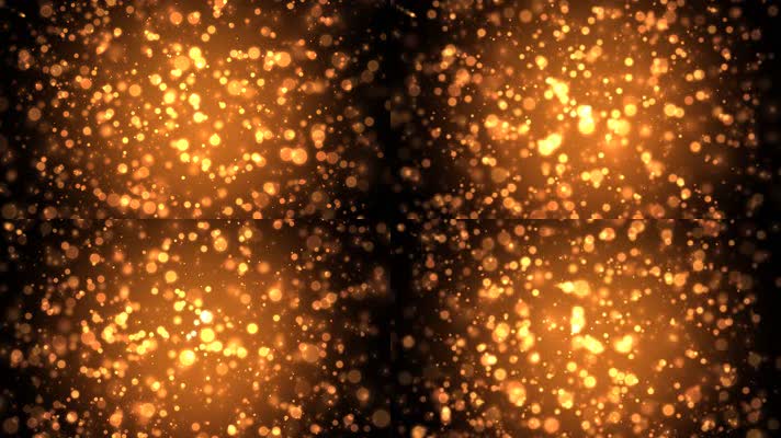 3K金色粒子视频