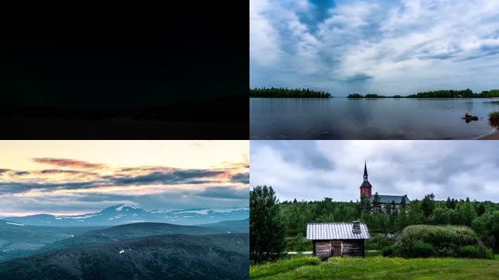4K壮观芬兰拉普兰德自然风光美景宣传片