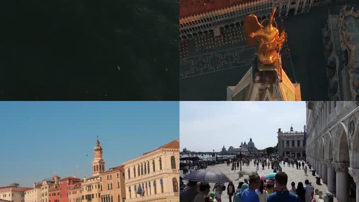 4K意大利威尼斯城市人文风光旅游