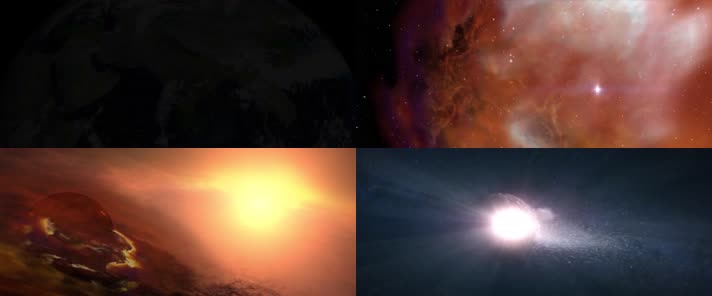 4K宇宙太阳星球起源科教宣传片