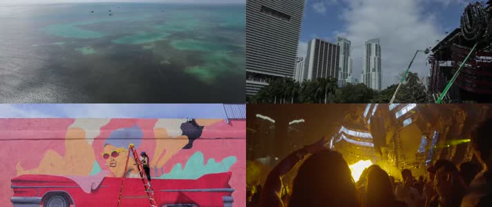 4K美国迈阿密城市旅游宣传片
