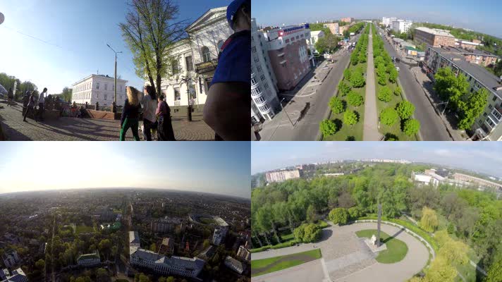 4K航拍乌克兰波尔塔瓦城市宣传片