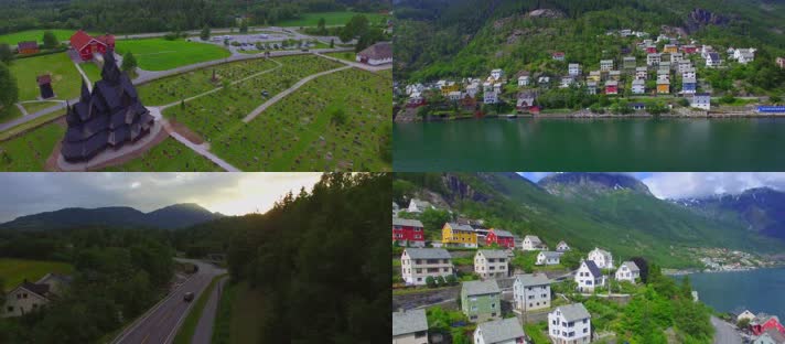 4K航拍挪威旅游风光宣传片