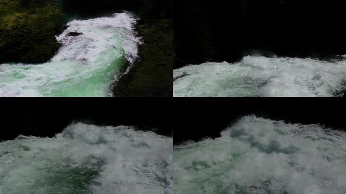 4K瀑布溪流水花水源慢动作
