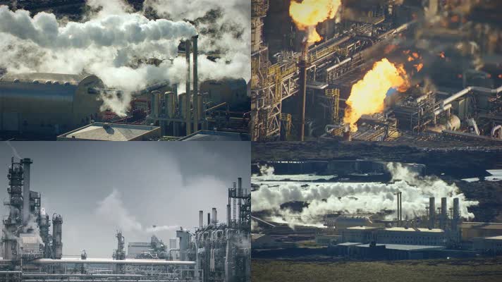污染工厂烟囱PM2