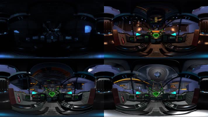 VR360全景视频星球大战飞船指挥舱