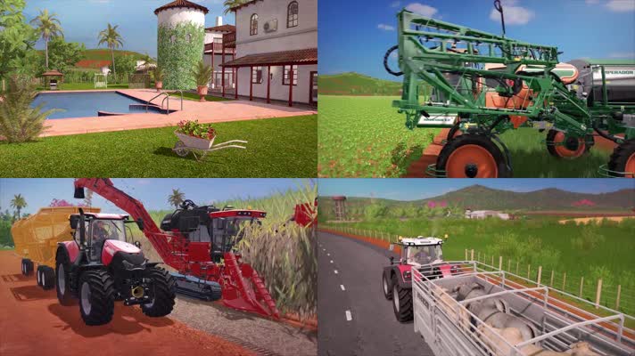 三维动画农村牧场庄园养殖农业发展