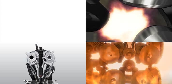 三维发动机引擎机械工作动画