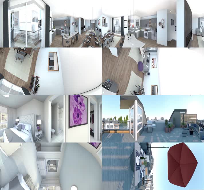 VR虚拟现实3D建筑室内游览动画