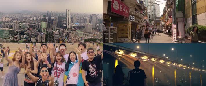 4K韩国城市青年生活电子音乐节