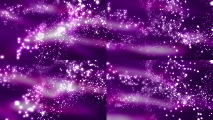 梦幻紫色星云粒子背景