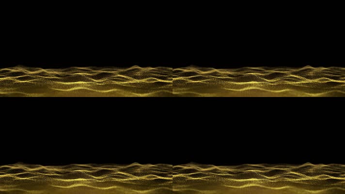 金色粒子海洋动态循环通道