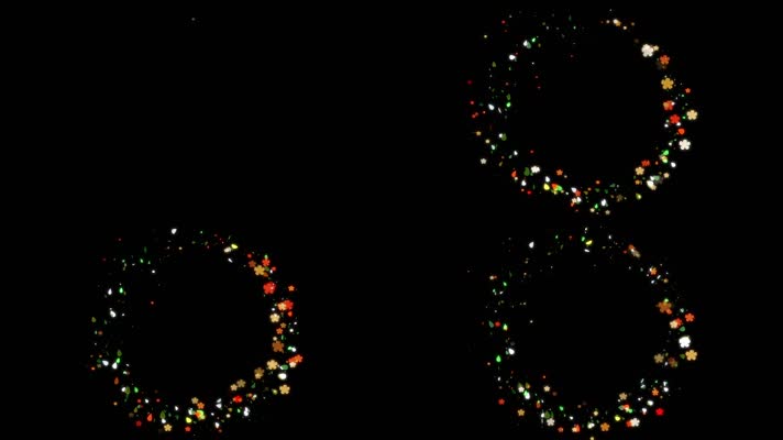 星光粒子闪烁视频素材粒子萤火虫 